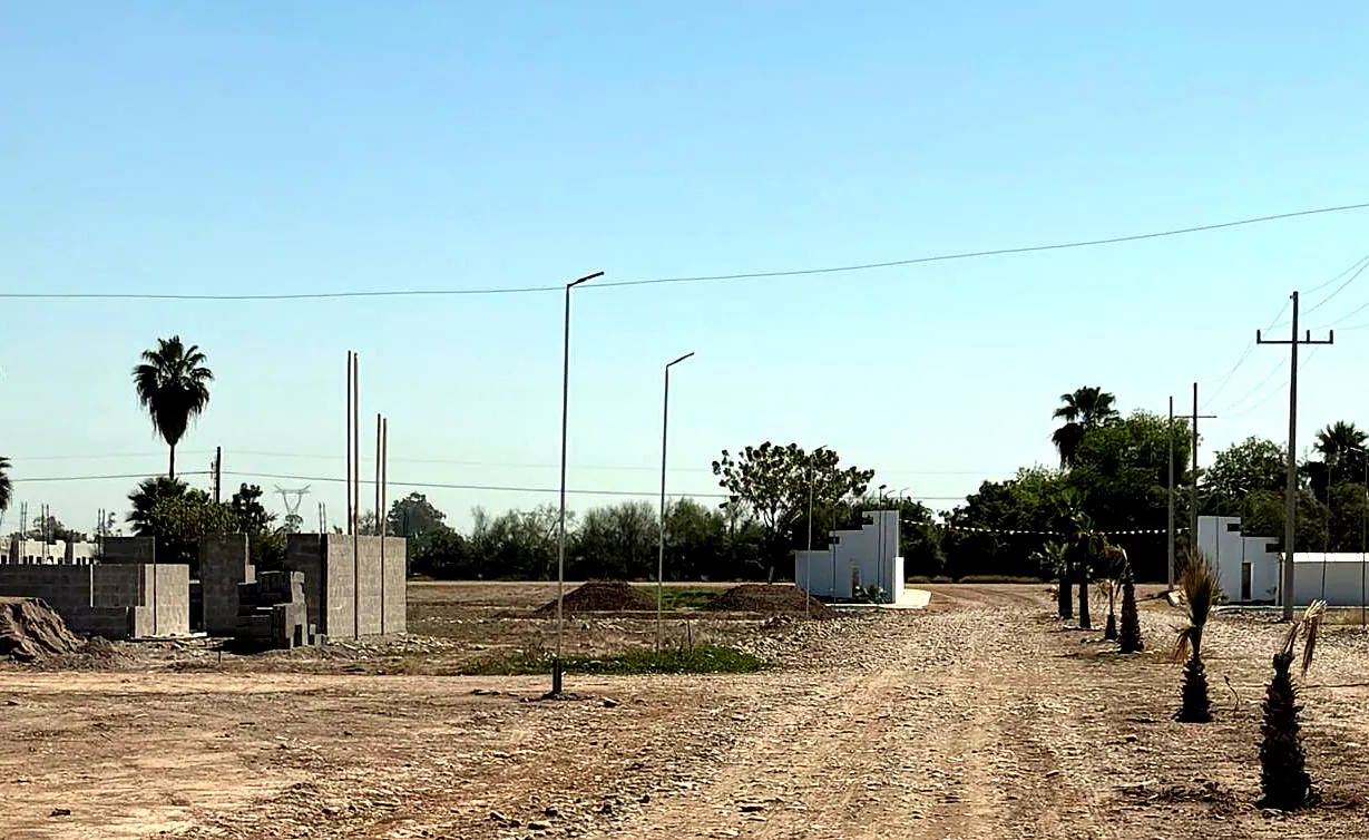 Vialidad y avance actual del desarrollo Bugambilias